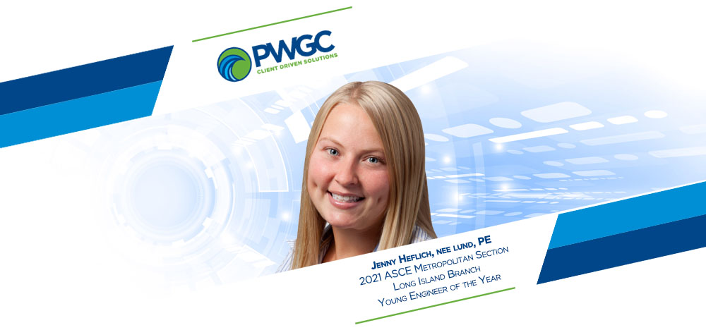 Jenny Heflich, nee Lund, PE, 2021 ASCE Metropolitan Section Long Island Branch Young Engineer of the Year